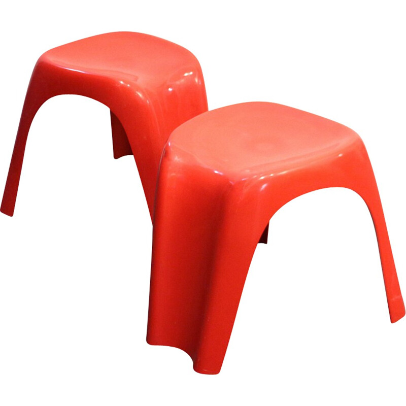 Pair of "Stacki" stools by Giorgina Castiglioni - 1970s