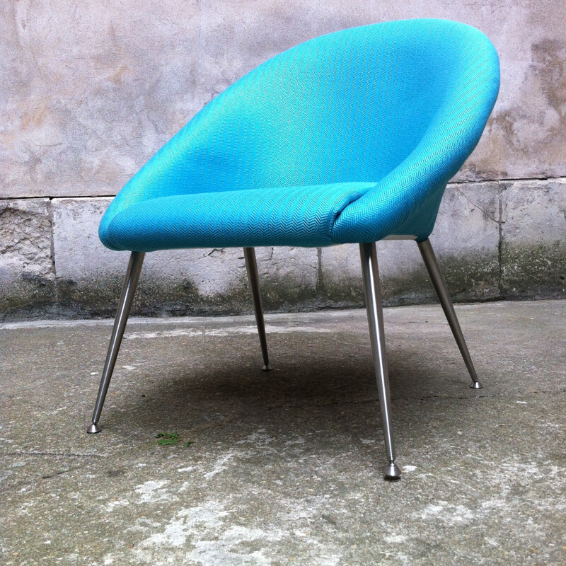 Sovietic turquoise armchair - 1970s