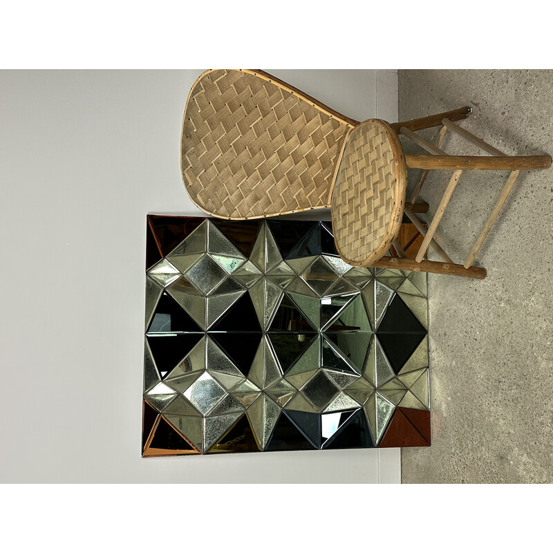 Vintage mirror Olivier "Diamond star color of the world" by Schrijver