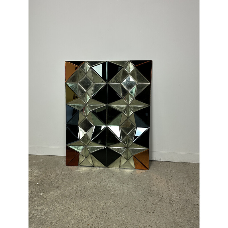 Vintage mirror Olivier "Diamond star color of the world" by Schrijver