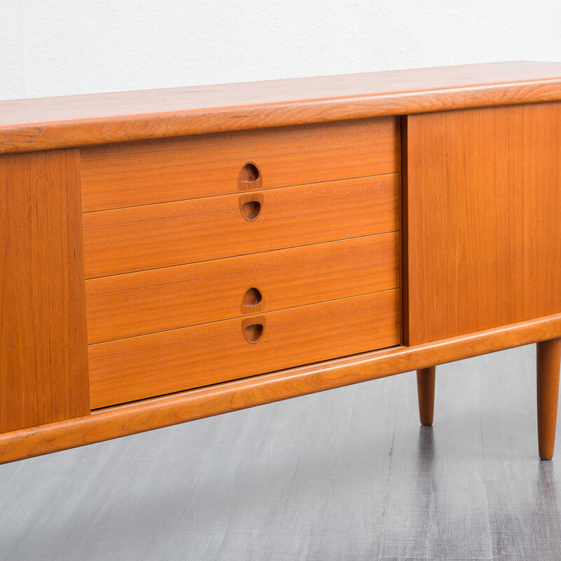 Deense vintage teakhouten buffetkast van H.W Klein voor Bramin, 1960