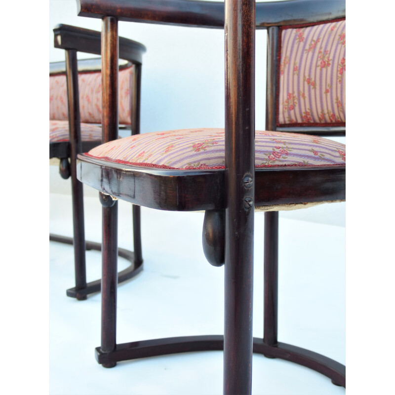 Vintage woonkamer set van Josef Hoffmann voor Thonet