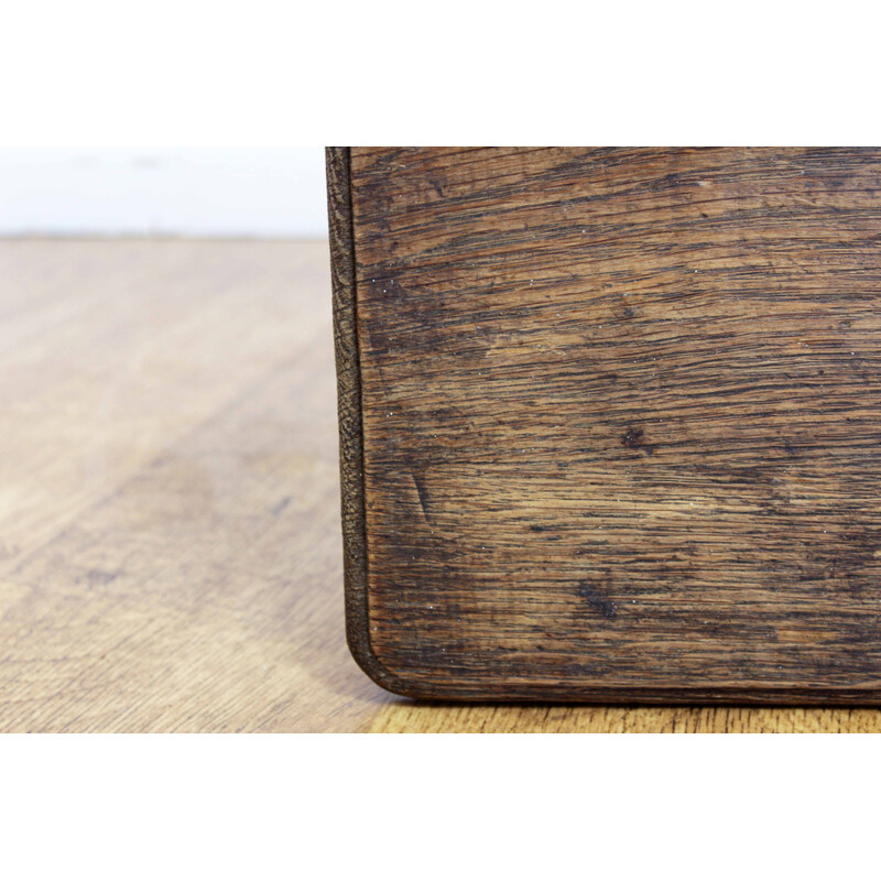 Vintage stool in solid oak