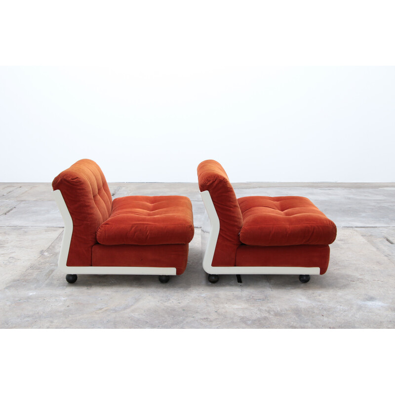 Paar vintage lounge stoelen van Mario Bellini voor C en B, Italië 1963