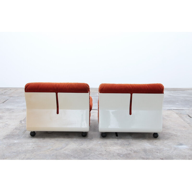 Paar vintage lounge stoelen van Mario Bellini voor C en B, Italië 1963