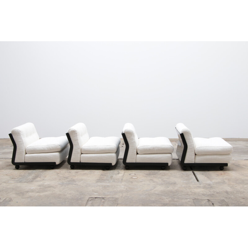 Set of 4 vintage armchairs by Mario Bellini for B and B Italy, 1963