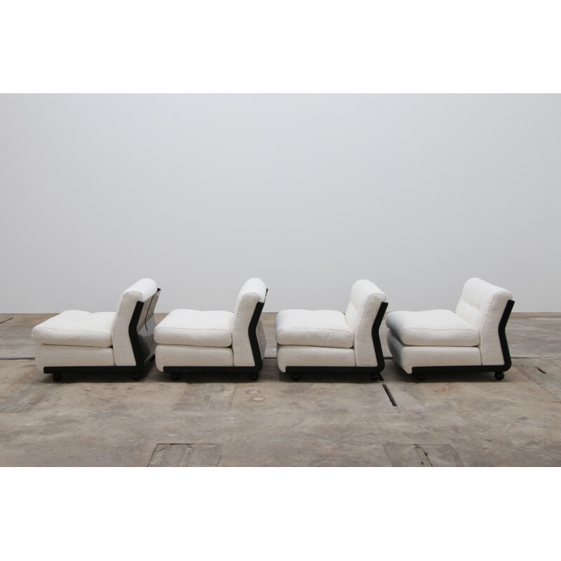 Ensemble de 4 fauteuils vintage par Mario Bellini pour B and B Italy, 1963
