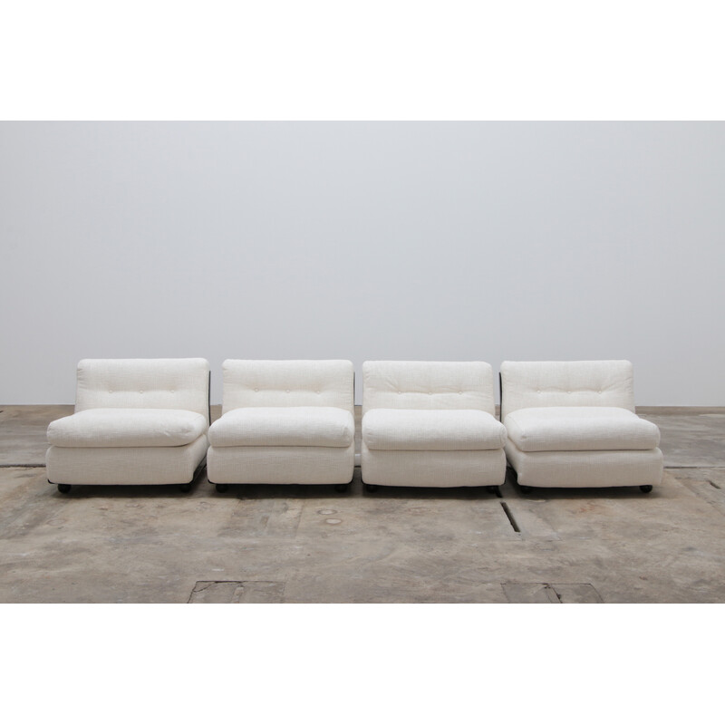 Set of 4 vintage armchairs by Mario Bellini for B and B Italy, 1963
