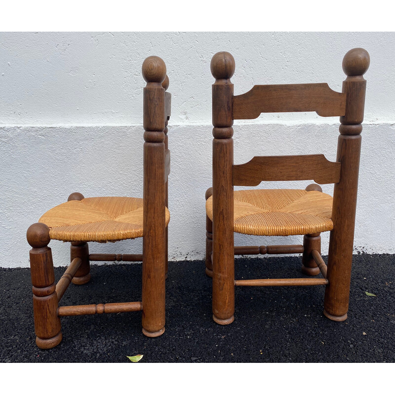 Paar niedrige Vintage-Stühle von Charles Dudouyt, 1940