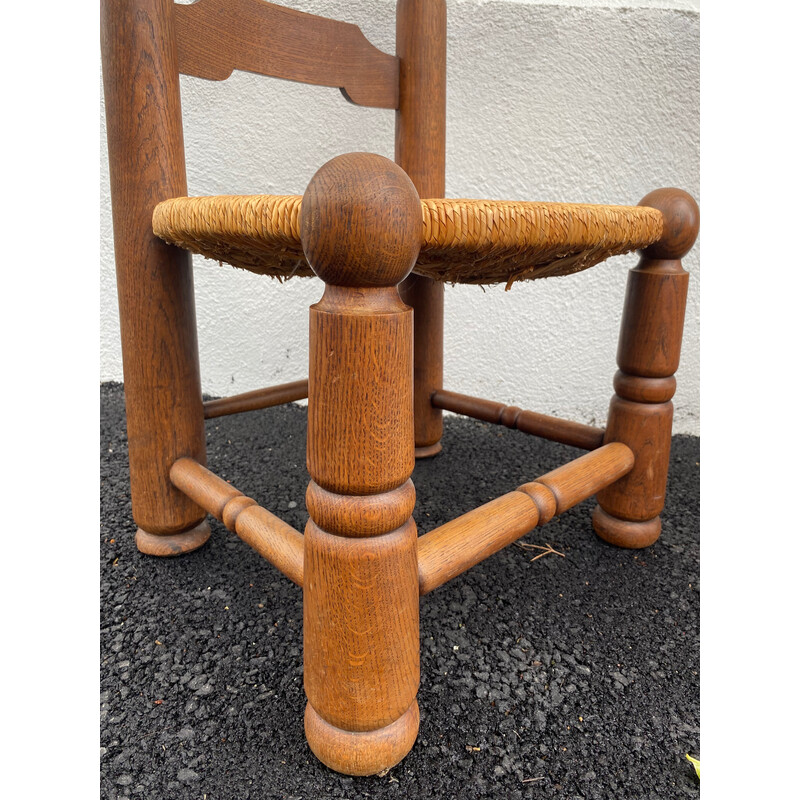 Pair of vintage low chairs by Charles Dudouyt, 1940