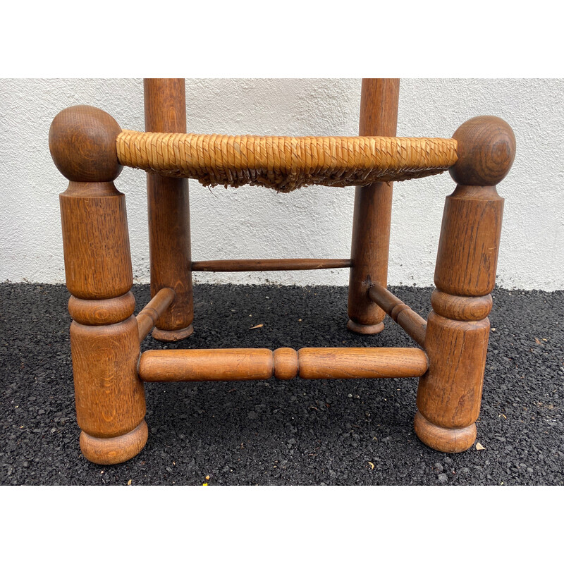 Pair of vintage low chairs by Charles Dudouyt, 1940