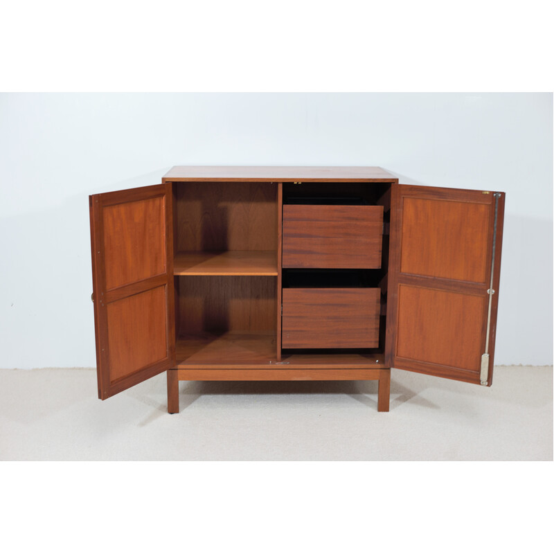 Vintage mahogany highboard by Christian Hvidt for Soborg Mobler, 1960