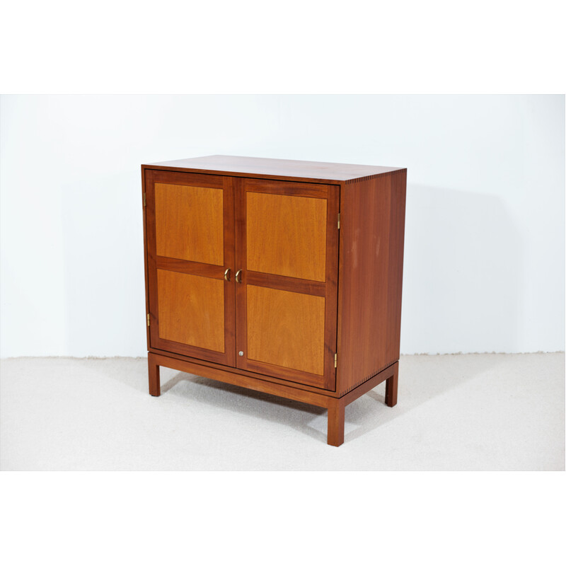 Vintage mahogany highboard by Christian Hvidt for Soborg Mobler, 1960