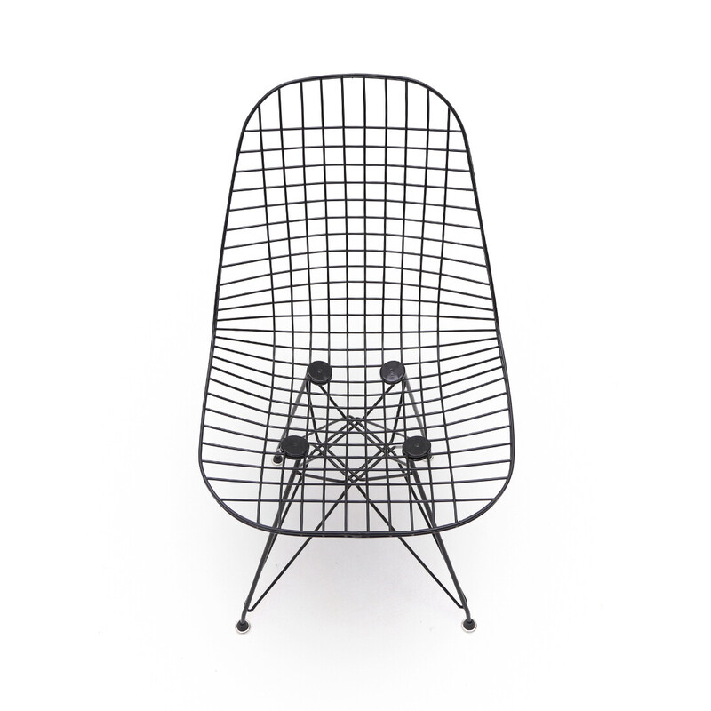 Set of 4 vintage "Wire Chair" chairs by Charles and Ray Eames for Herman Miller, 1970s