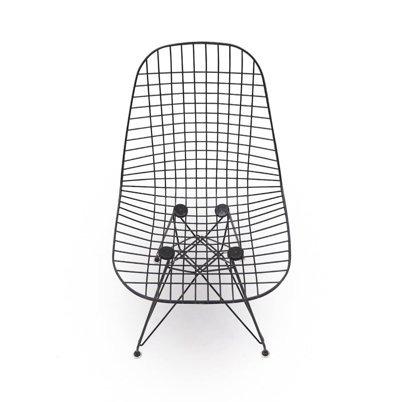 Set of 4 vintage "Wire Chair" chairs by Charles and Ray Eames for Herman Miller, 1970s