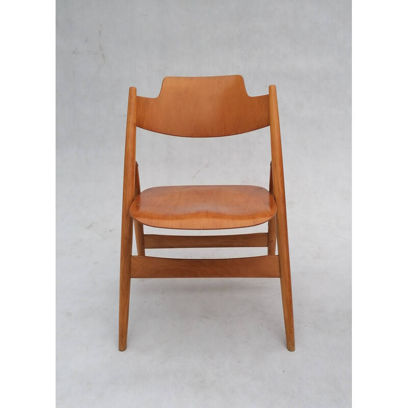 Coppia di sedie pieghevoli vintage Se18 di Egon Eiermann per Wilde Spieth, anni '60