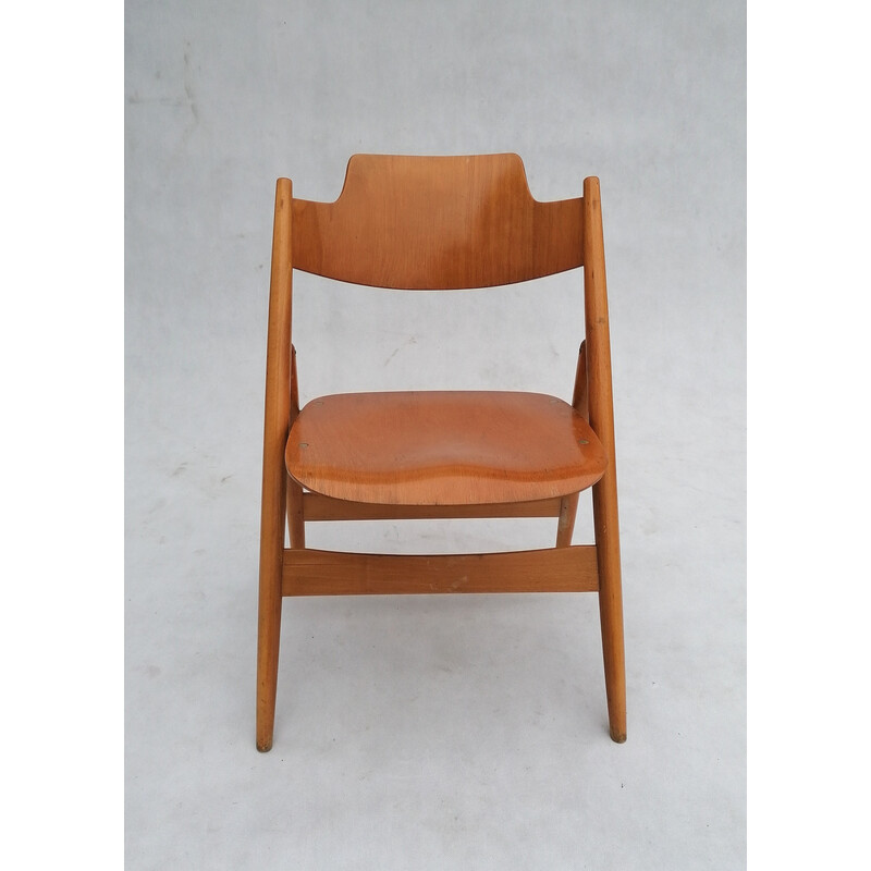 Pair of vintage Se18 folding chairs by Egon Eiermann for Wilde+Spieth, 1960s