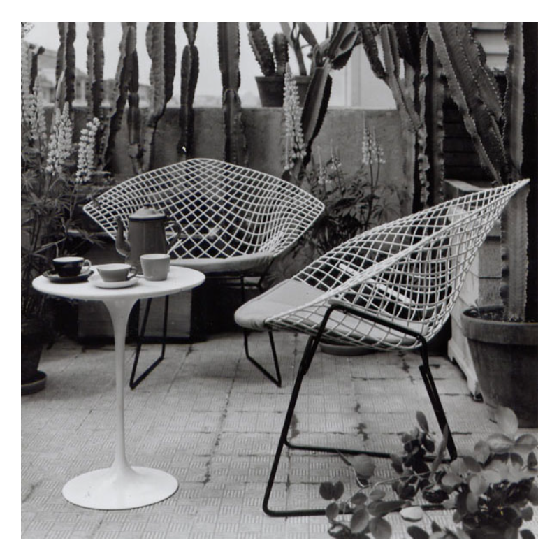 Poltrona vintage Diamond di Harry Bertoia per Knoll, Italia anni '70