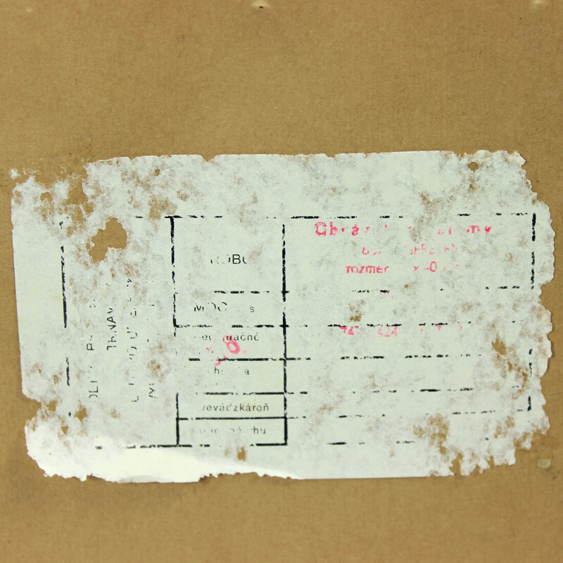 Wandkunstwerk aus der Mitte des Jahrhunderts aus Stroh, Tschechoslowakei 1960er Jahre