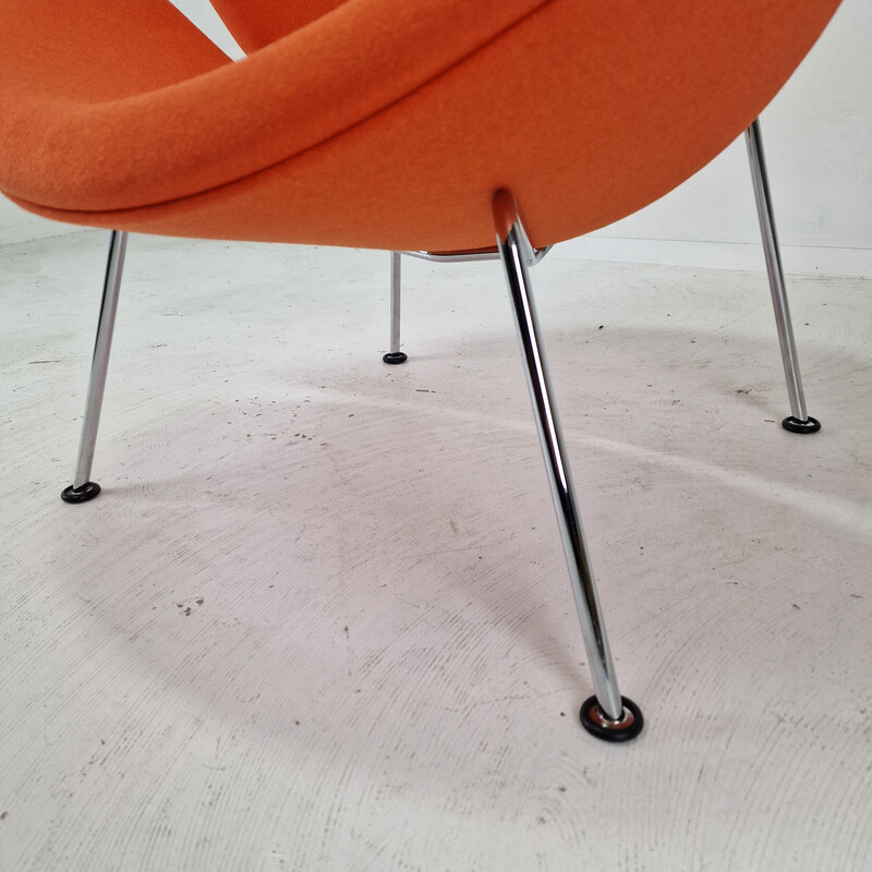 Orangefarbener Slice-Sessel von Pierre Paulin für Artifort, 1980er Jahre