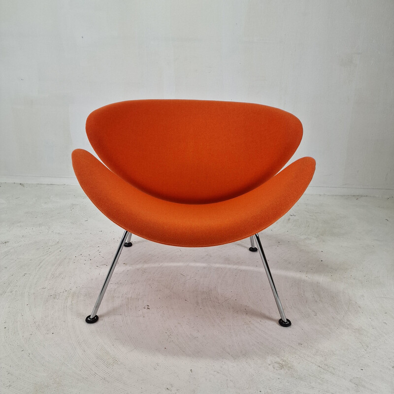 Sillón slice vintage naranja de Pierre Paulin para Artifort, años 80