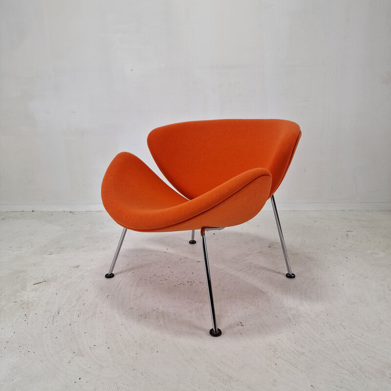 Orangefarbener Slice-Sessel von Pierre Paulin für Artifort, 1980er Jahre