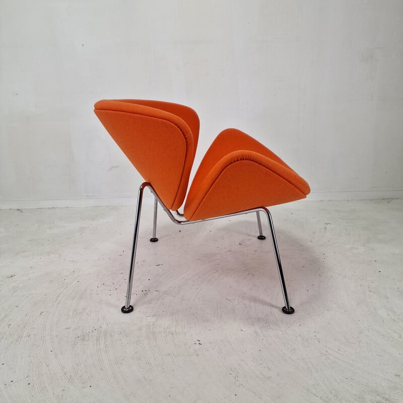 Fauteuil vintage à tranches orange par Pierre Paulin pour Artifort, 1980