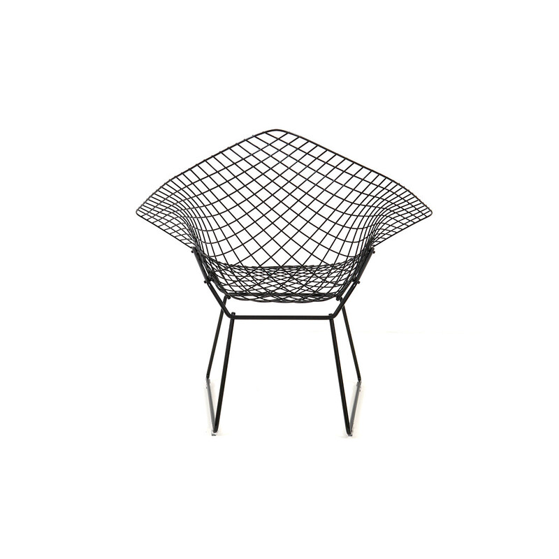 Juego de 3 sillas Diamond vintage de Harry Bertoia para Knoll International, años 70