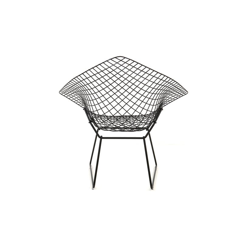 Set of 3 vintage Diamond chairs by Harry Bertoia for Knoll International, 1970s