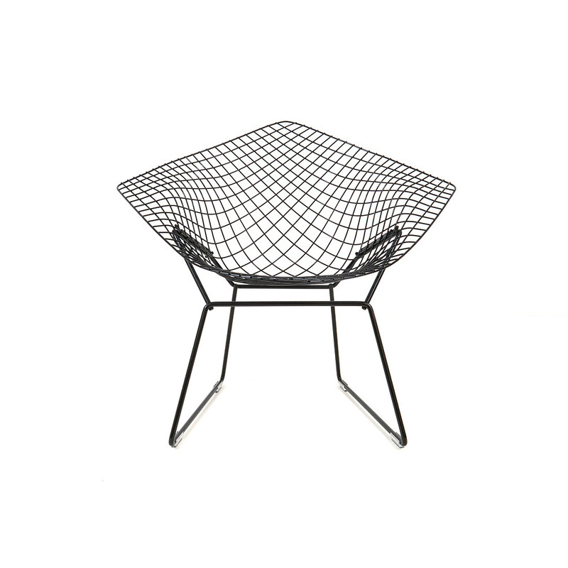 Set van 3 vintage Diamond stoelen van Harry Bertoia voor Knoll International, 1970.