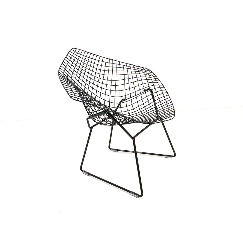 Set van 3 vintage Diamond stoelen van Harry Bertoia voor Knoll International, 1970.