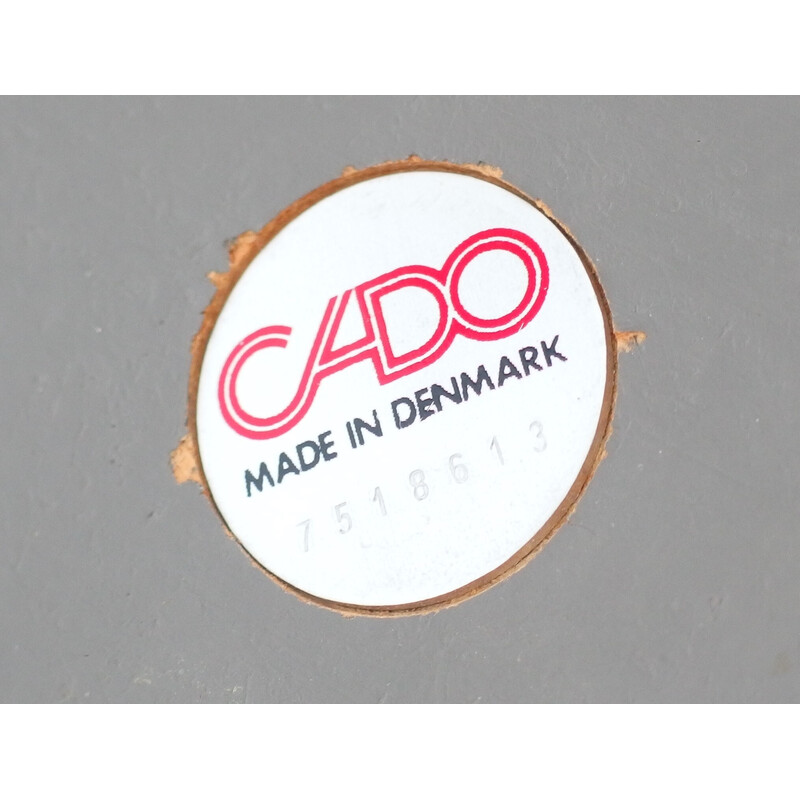 Tavolo vintage in truciolato e alluminio di Poul Cadovius per Cado