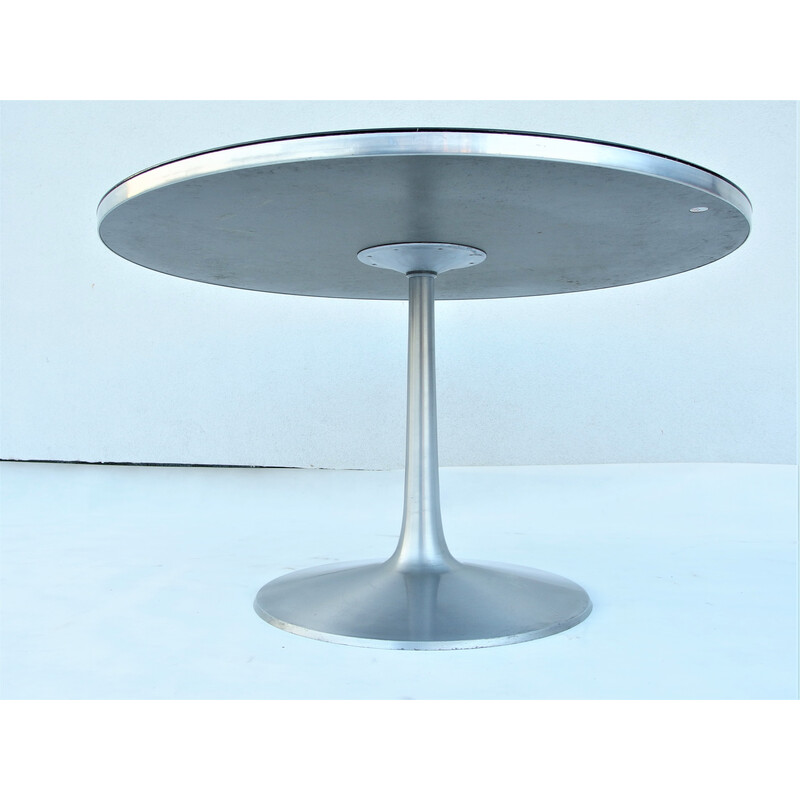 Vintage table in particle board and aluminum by Poul Cadovius for Cado