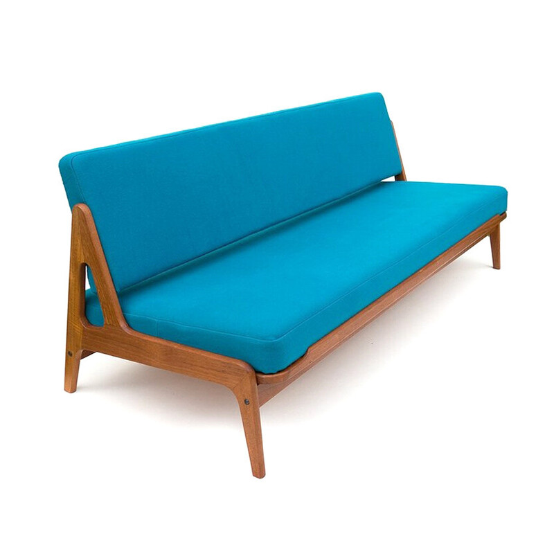 Vintage Danish teak sofa bed by Arne Wahl Iversen for Komfort