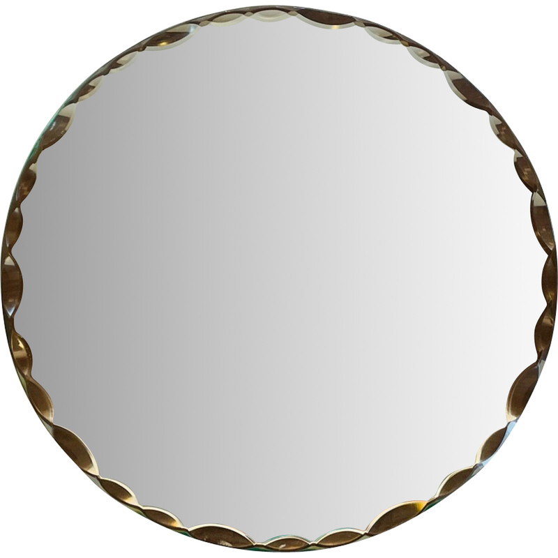 Espelho de mesa redondo chanfrado Vintage