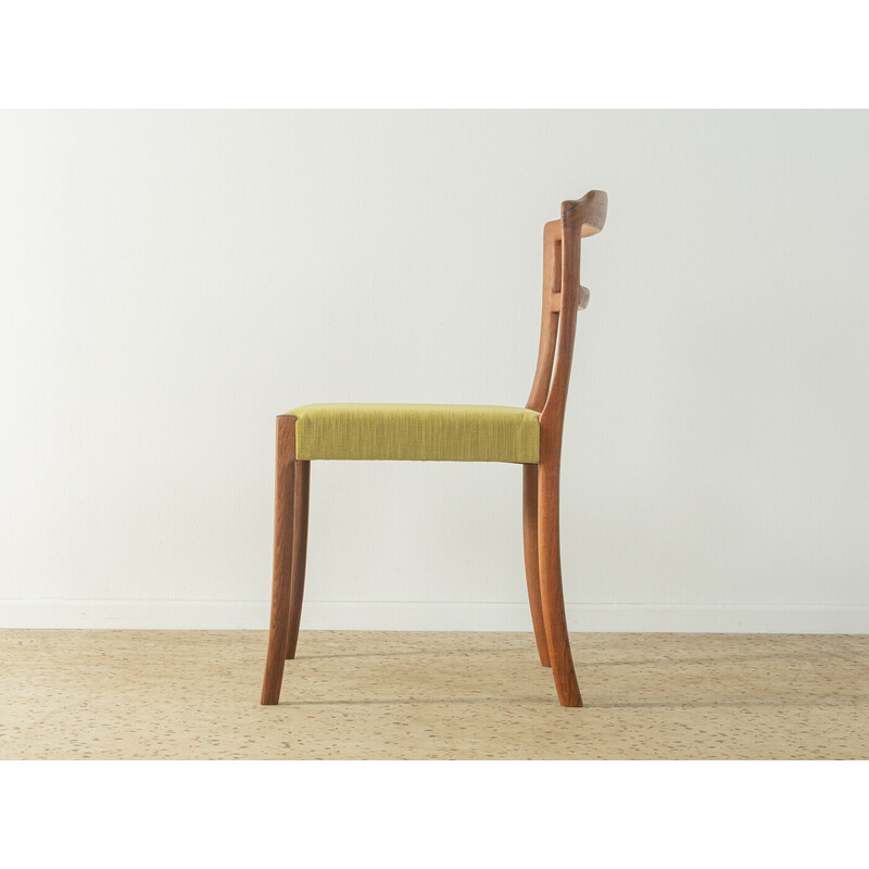 Set of 6 vintage teak chairs by Ole Wanscher for A.J. Iversen, Denmark 1960