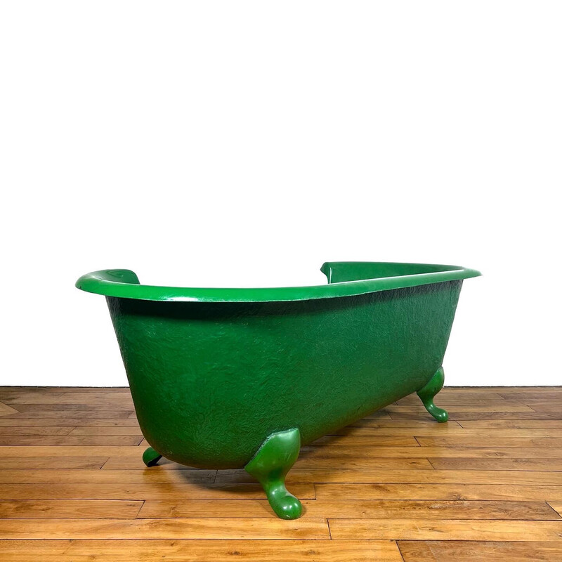 Vintage fiberglass tub sofa, 1970