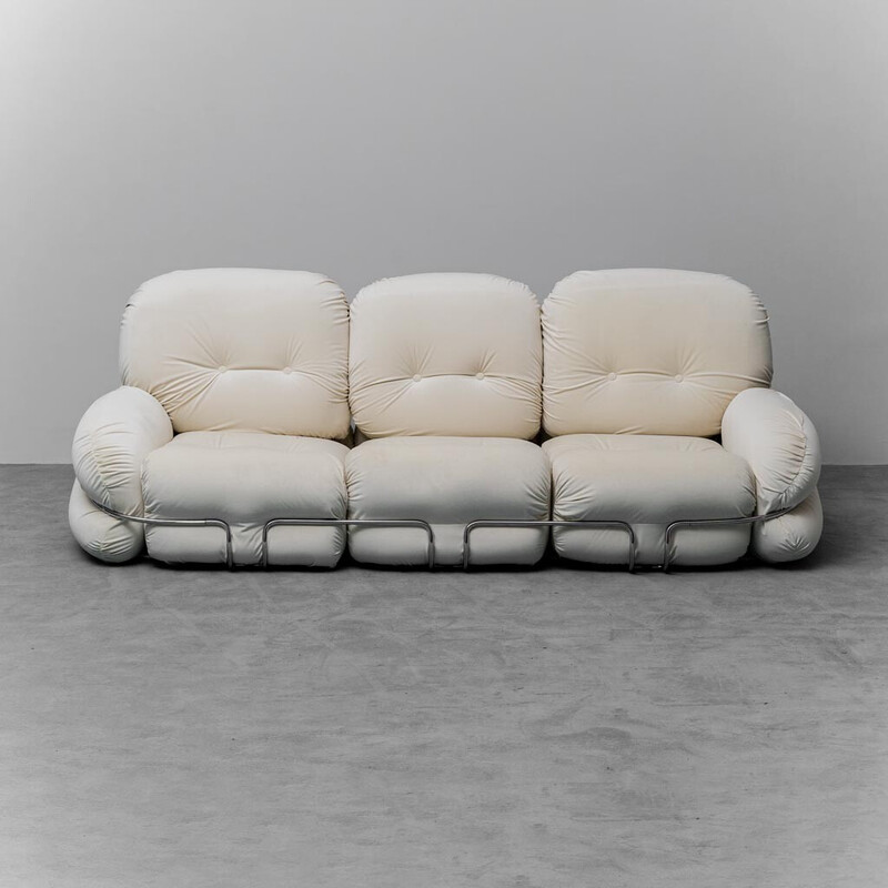 Vintage 3 seater sofa Okay by Adriano Piazzesi, 1970s