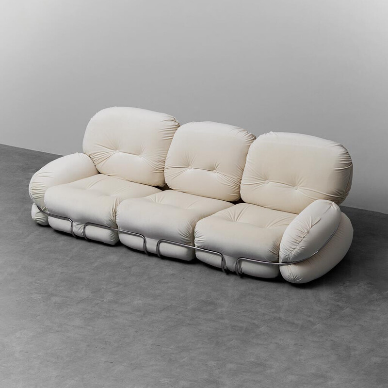 Vintage 3 seater sofa Okay by Adriano Piazzesi, 1970s