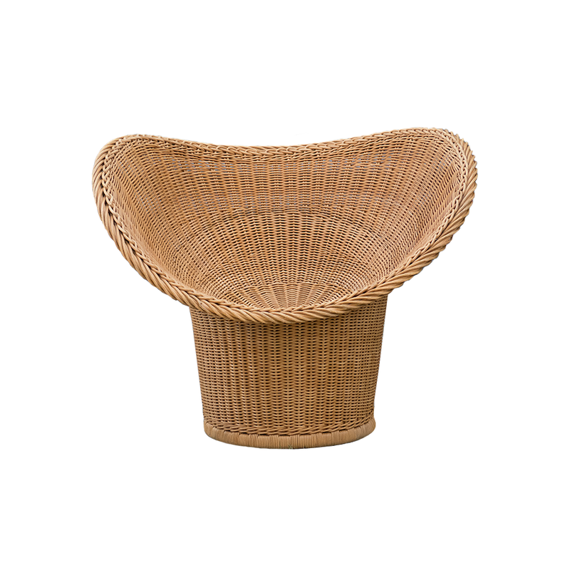 Vintage E20 wicker armchair by Egon Eiermann for Heinrich Murmann