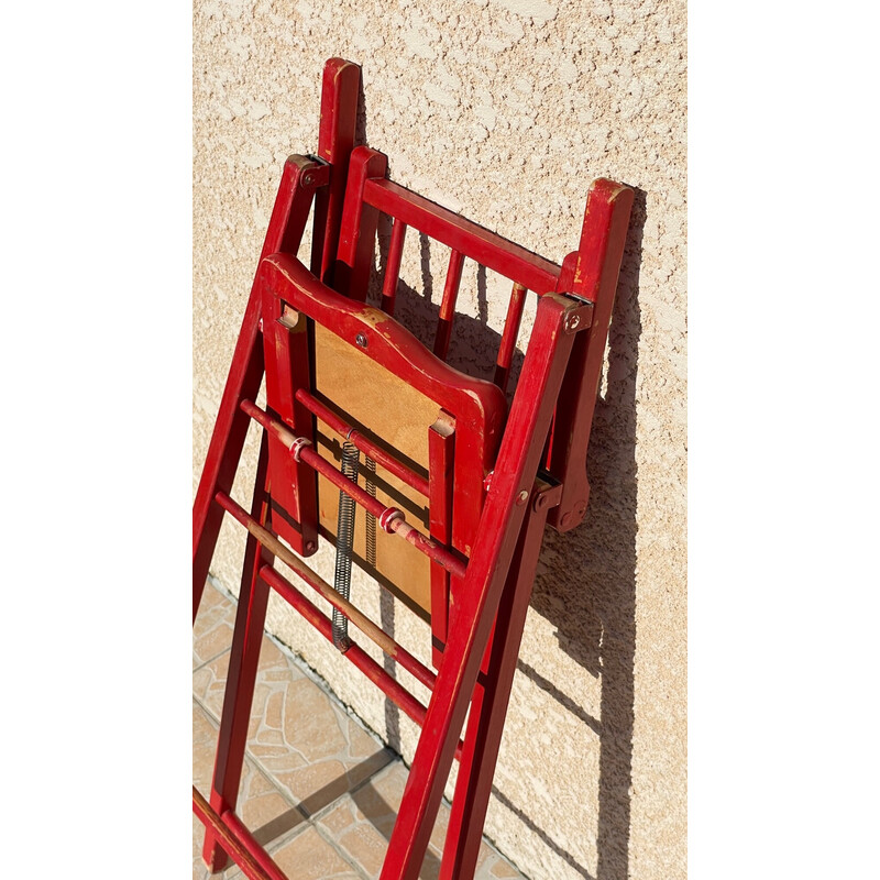 Chaise haute pliante vintage pour enfants de 2-4 ans