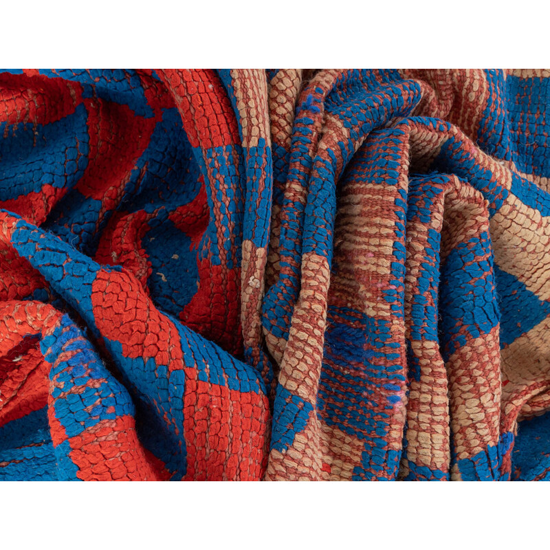 Alfombra bereber Boujad vintage de lana