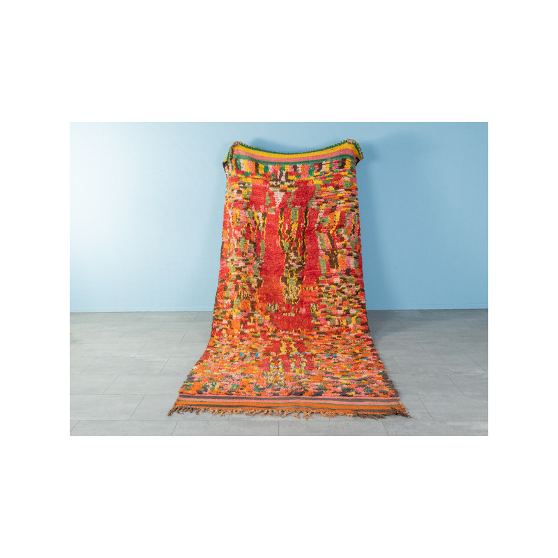 Vintage Boujad Berber rug in wool, Morocco