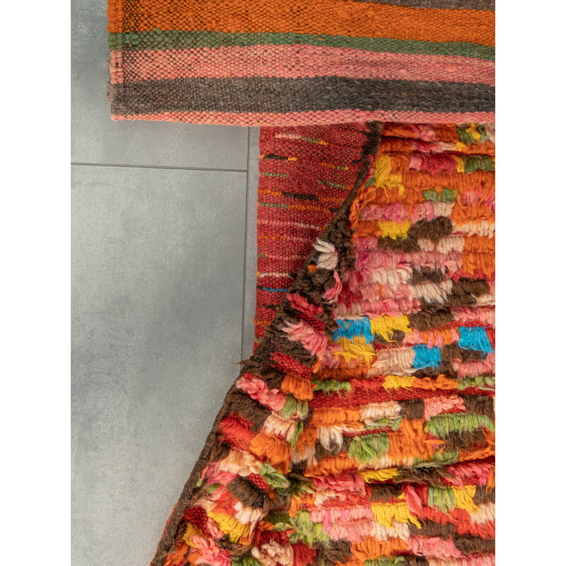 Vintage Boujad Berber tapijt in wol, Marokko