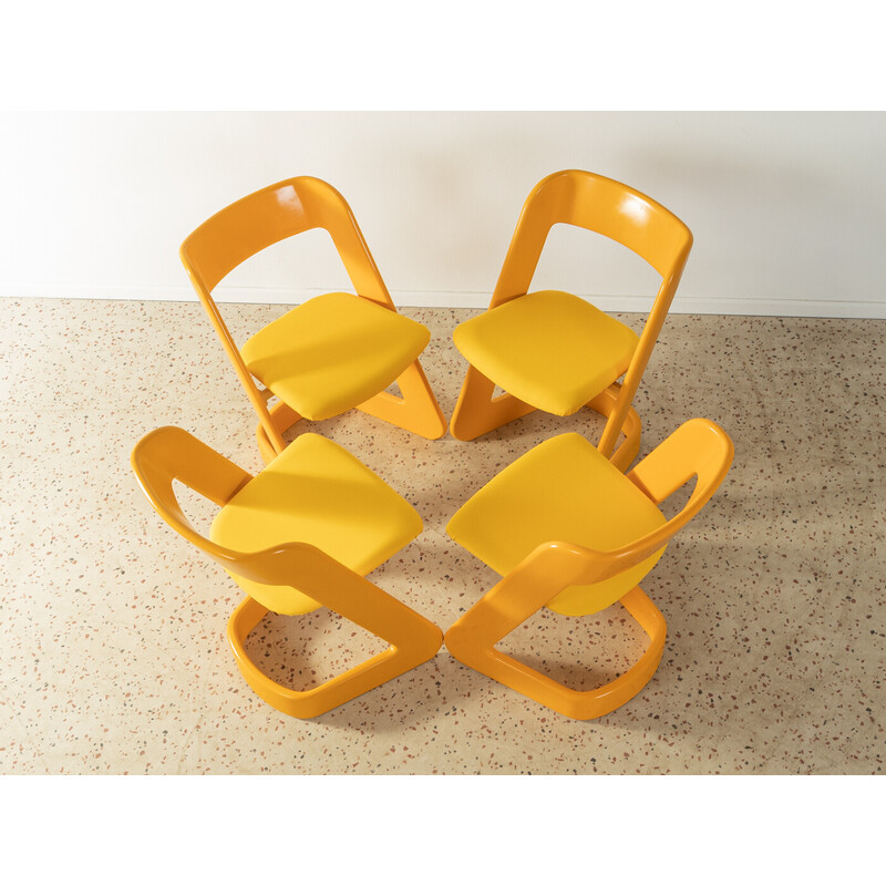 Conjunto de 4 cadeiras Lucy vintage de Peter Ghyczy para Elastogran GmbH, década de 1960