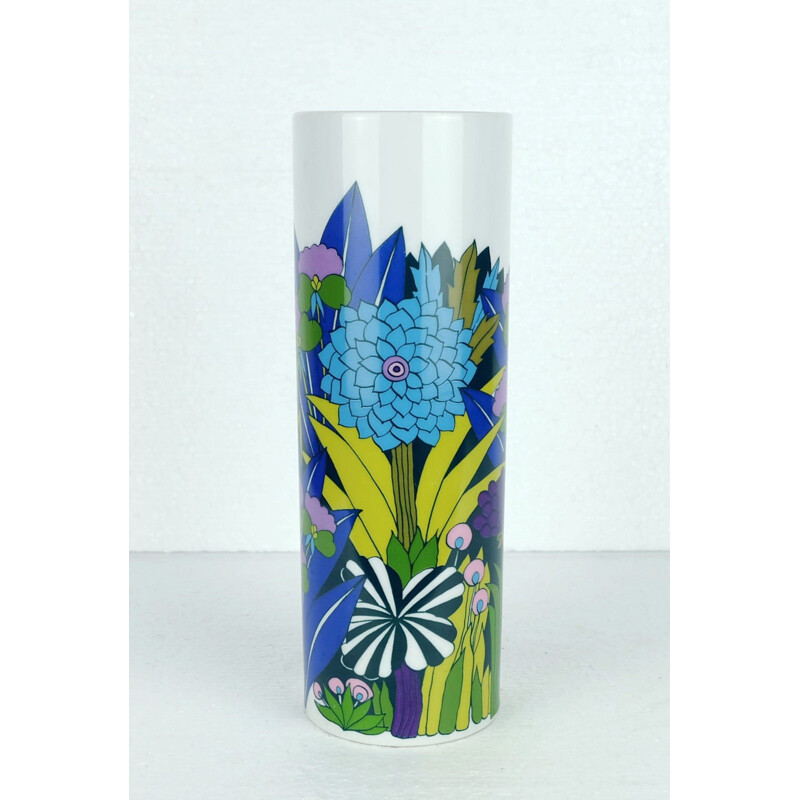 Arzberg psychedelic flowers vase - 1960s