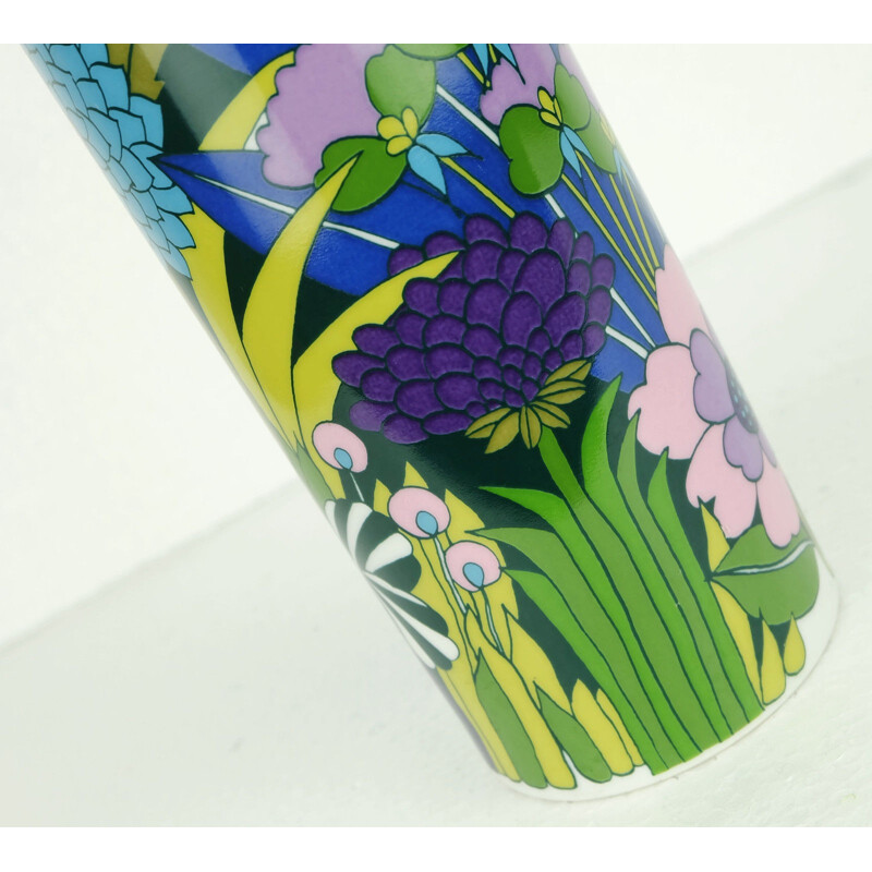 Arzberg psychedelic flowers vase - 1960s
