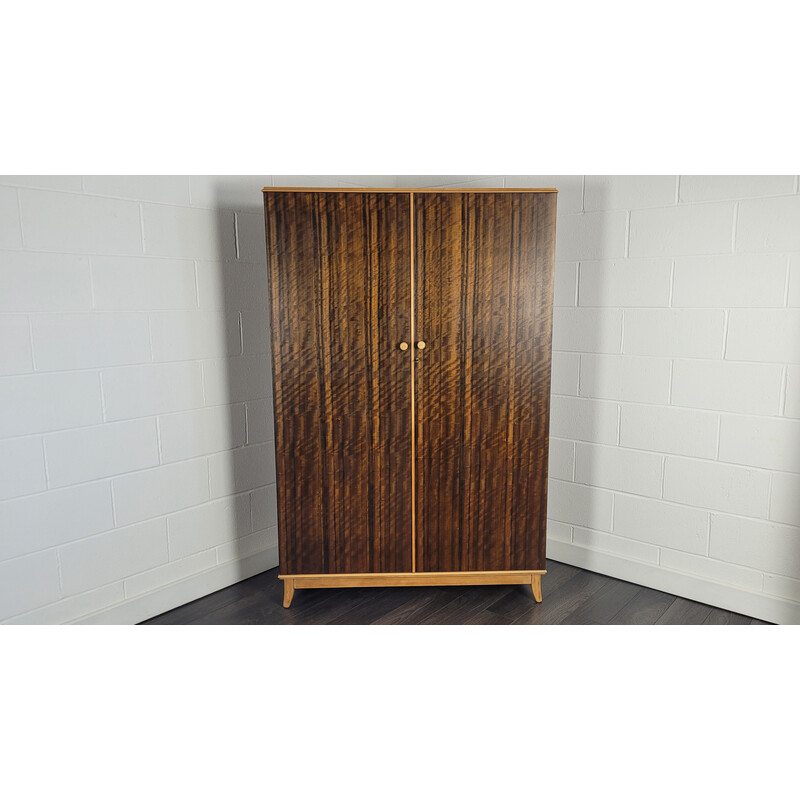 Vintage walnut and beech cabinet for Vesper, 1960s