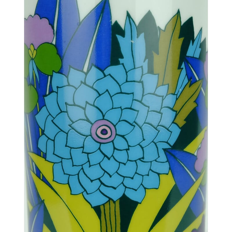 Vase fleurs psychédéliques par Arzberg - 1960