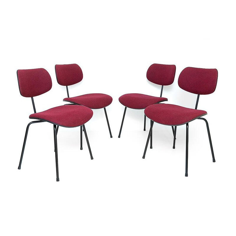 Set van 4 vintage Se68 stoelen van Egon Eiermann voor Wilde en Spieth, 1951